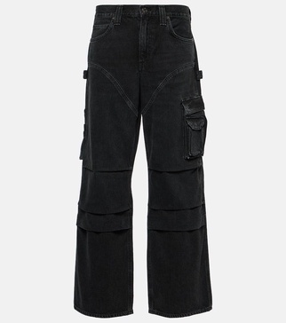 Nera mid-rise straight cargo jeans