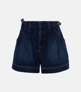 Jaffe high-rise denim shorts