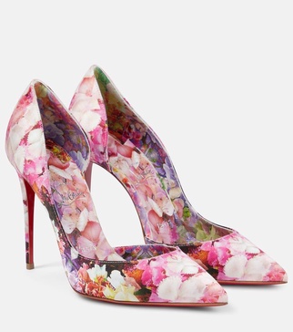 Iriza 100 floral crepe satin pumps