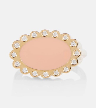 Margarita Brillante 18kt yellow gold ring with diamonds