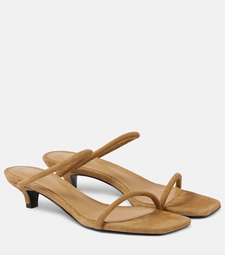 35mm The Minimalist suede sandals