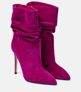 Slouchy suede ankle boots