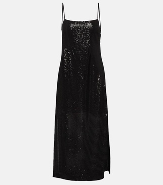 Alias sequined georgette maxi dress