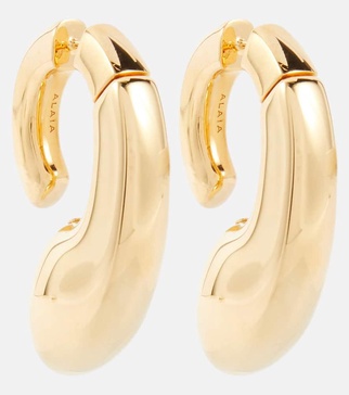 Drip gold-plated earrings