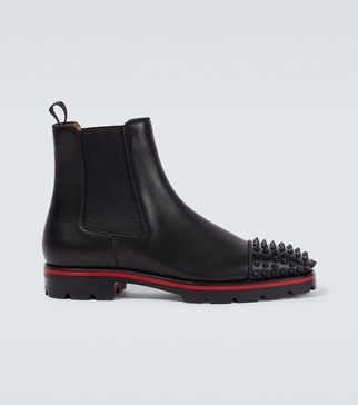 Melon Spikes leather Chelsea boots