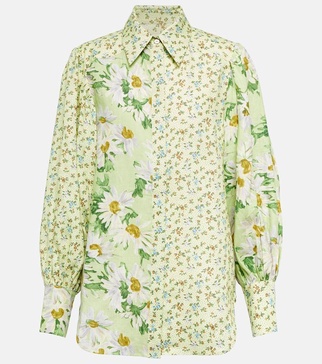 Astra floral linen shirt