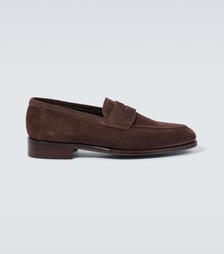 Bradley II suede penny loafers