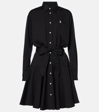 Cotton poplin shirt dress