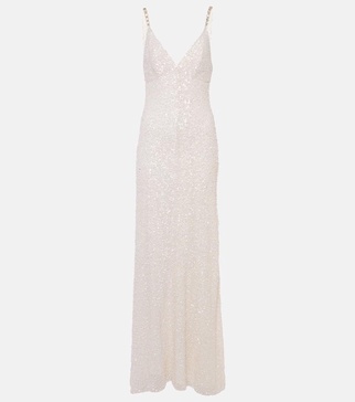 Bridal Nora sequined silk gown