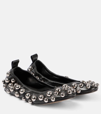 Belna leather ballet flats