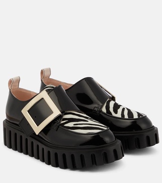 Viv' Go-Thick patent leather platform loafers