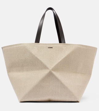 XXL Puzzle Fold jacquard tote bag