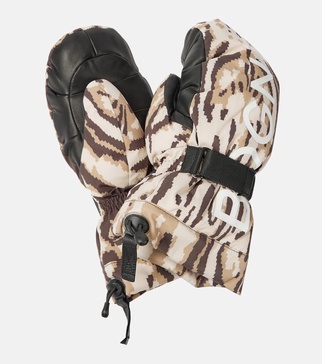 Orella printed ski mittens