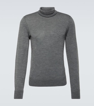 Wool turtleneck sweater