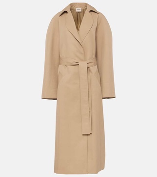 Roth cotton twill trench coat