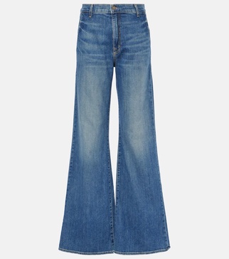 Anna mid-rise flared jeans