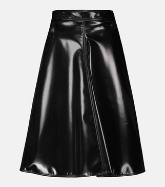 2 Moncler 1952 faux leather midi skirt