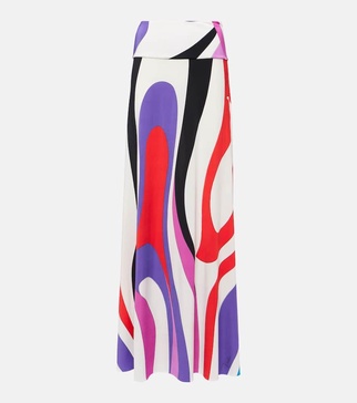 Marmo jersey maxi skirt