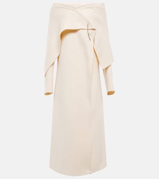 Rivoli asymmetrical cashmere coat