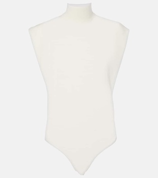 Turtleneck wool bodysuit