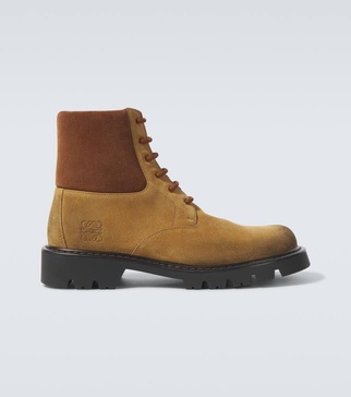 Sierra suede combat boots