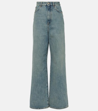 High-rise straight jeans