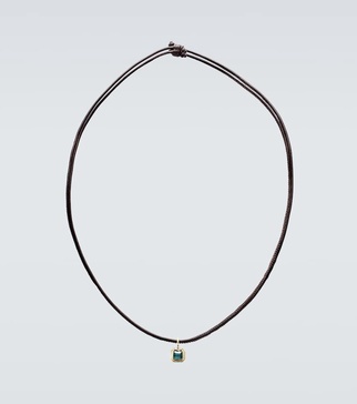 18kt gold necklace with tourmaline