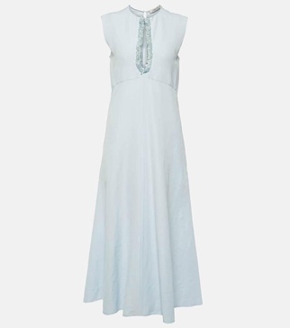 Summer Cruise embellished midi dress