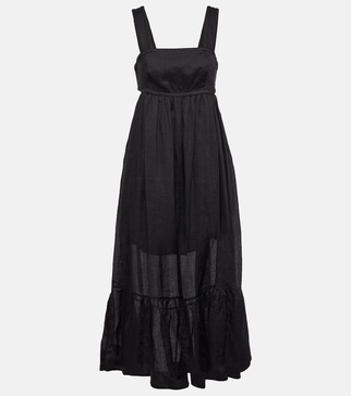 Ramie midi dress