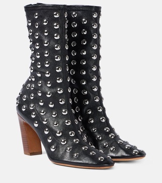 Apollo 85 studded leather ankle boots