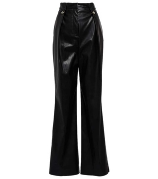 Tara high-rise faux leather pants