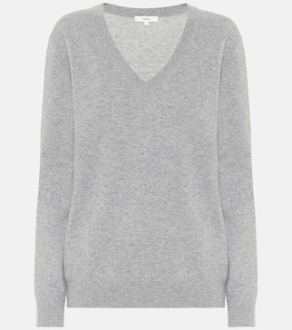 V-neck cashmere sweater