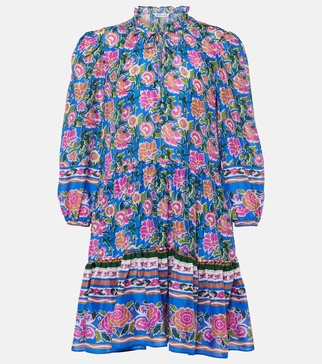 Hawken floral silk minidress