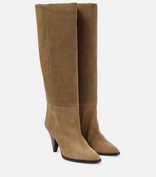 Ririo suede knee-high boots