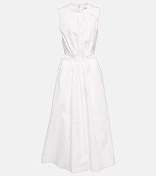 White Label cutout cotton midi dress