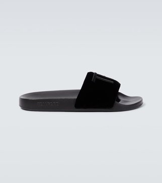 Harris logo velvet slides