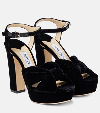 Heloise 120 velvet platform sandals