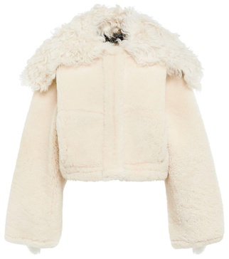 La Veste Piloni cropped shearling jacket