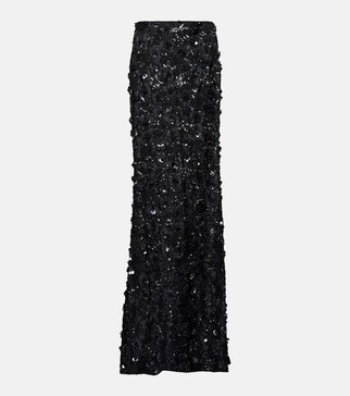 Sequined maxi skirt