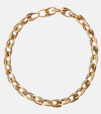 Olivia 18kt gold-plated chain necklace