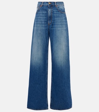 Java high-rise wide-leg jeans