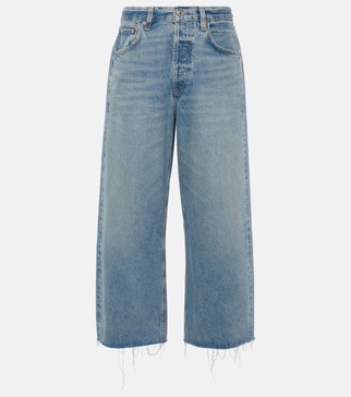 Ayla mid-rise cropped wide-leg jeans