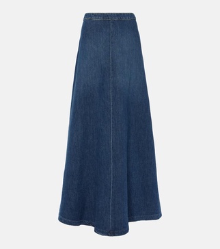 Astrid denim maxi skirt