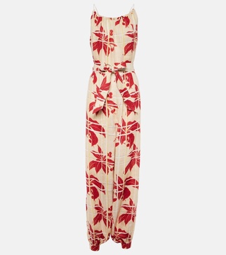 Cristina floral linen jumpsuit