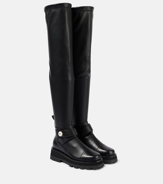 Meena leather over-the-knee boots