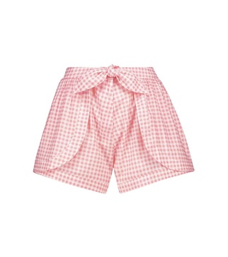 Natalia gingham cotton shorts