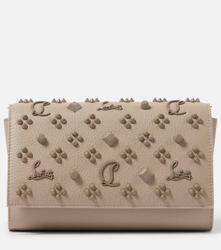 Paloma embellished leather clutch