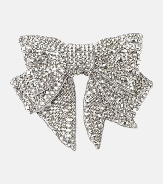 Belle Bow crystal-embellished barrette 