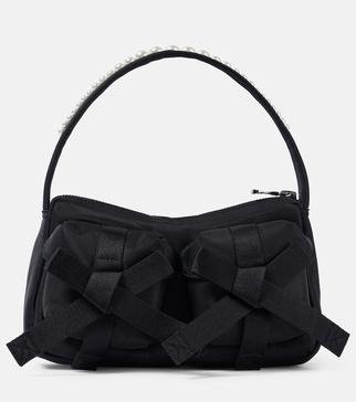 Utility Bow embellished shoulder bag