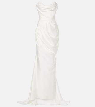 Bridal Vaida satin corset gown